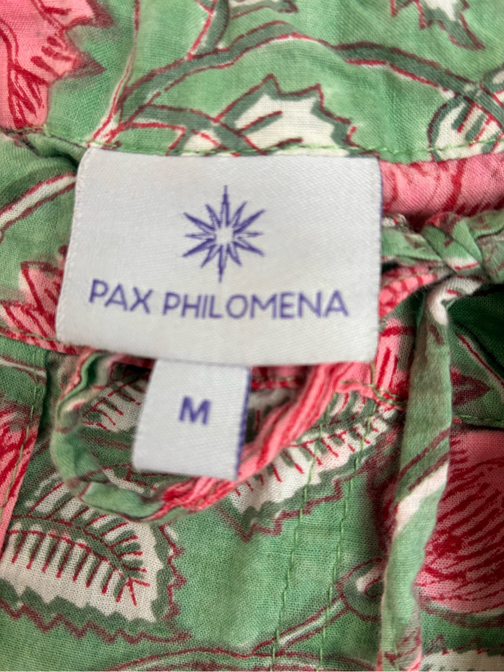Pax Philomena Francis Floral 100% Cotton Lounge Pants (M) — image 8 of 8